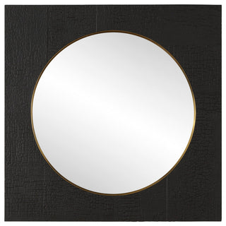Uttermost Ember Black Square Mirror
