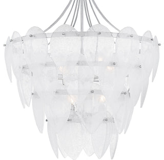 Quoizel QP6766 Lilestone 7 Light 28"W Waterfall Chandelier - Gold Leaf