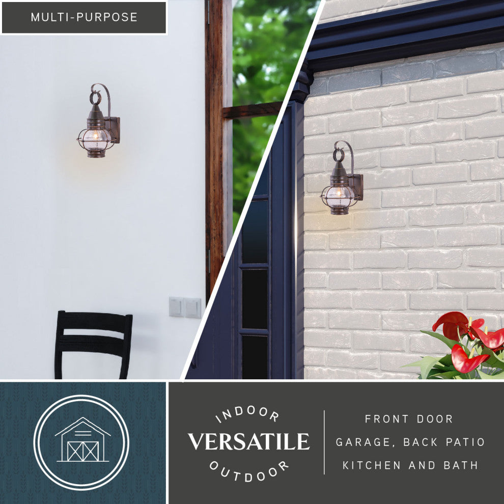 Chatham 8" Outdoor Wall Light Burnished Bronze