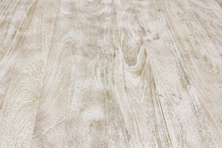 Benedict Rectangular Dining Table in Mango Solid Wood with White Wash Finish