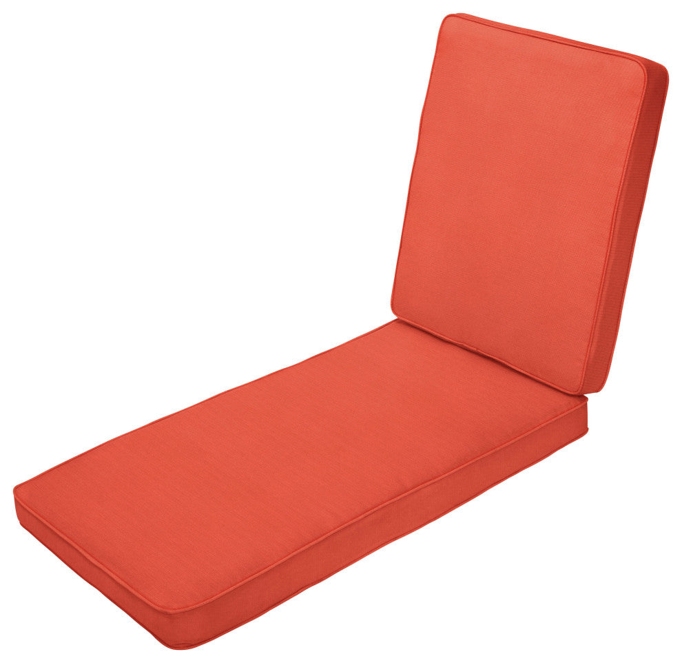 Mozaic Home Canvas Melon Outdoor/Indoor Chaise Lounge Cushion 73x24x3"