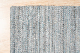 Handloomed Wool Blue Contemporary Transitional Super Grass Rug, 10' X 14'