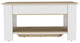 Saturn Storage Table, Light Oak / White