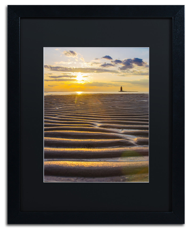 PIPA Fine Art 'Sandbars' Matted Framed Art, 20x16