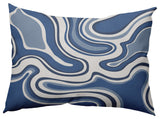 14" x 20" Agate Decorative Indoor Pillow, Cadet Blue