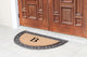 A1HC Natural Coir Monogrammed Door Mat For Front Door, 30"x48", B