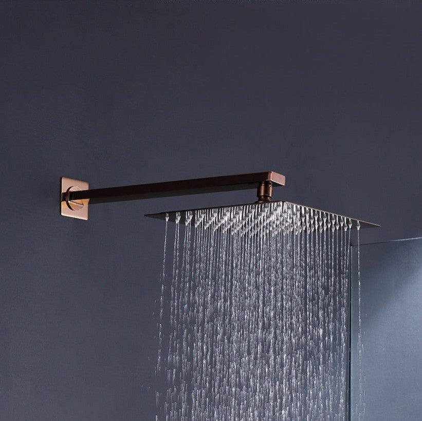 Wasser™ Rose Gold Complete Shower System With Bathtub Filler