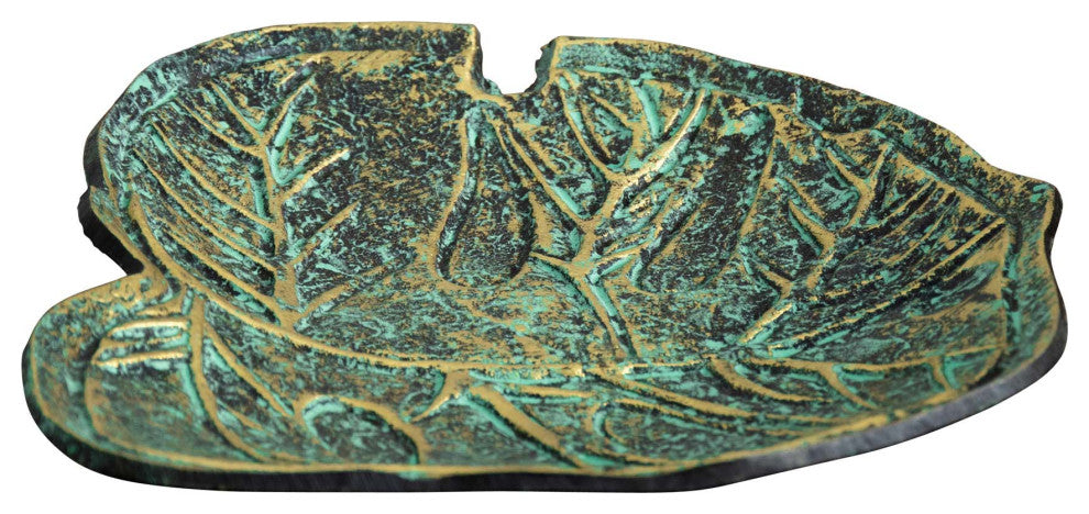 10in. Leaf Shaped Decorative Accent Tray