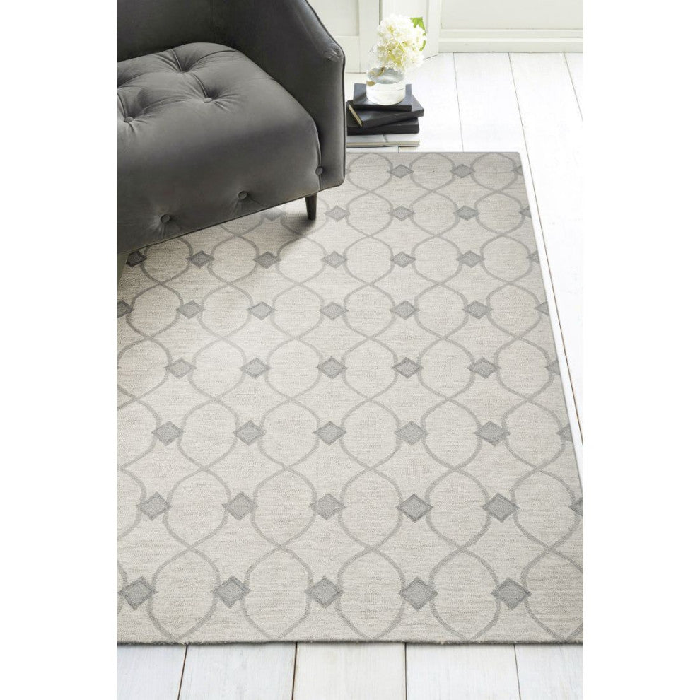 KAS Gramercy 1636 Natural Gibson Area Rug, 5'x8'