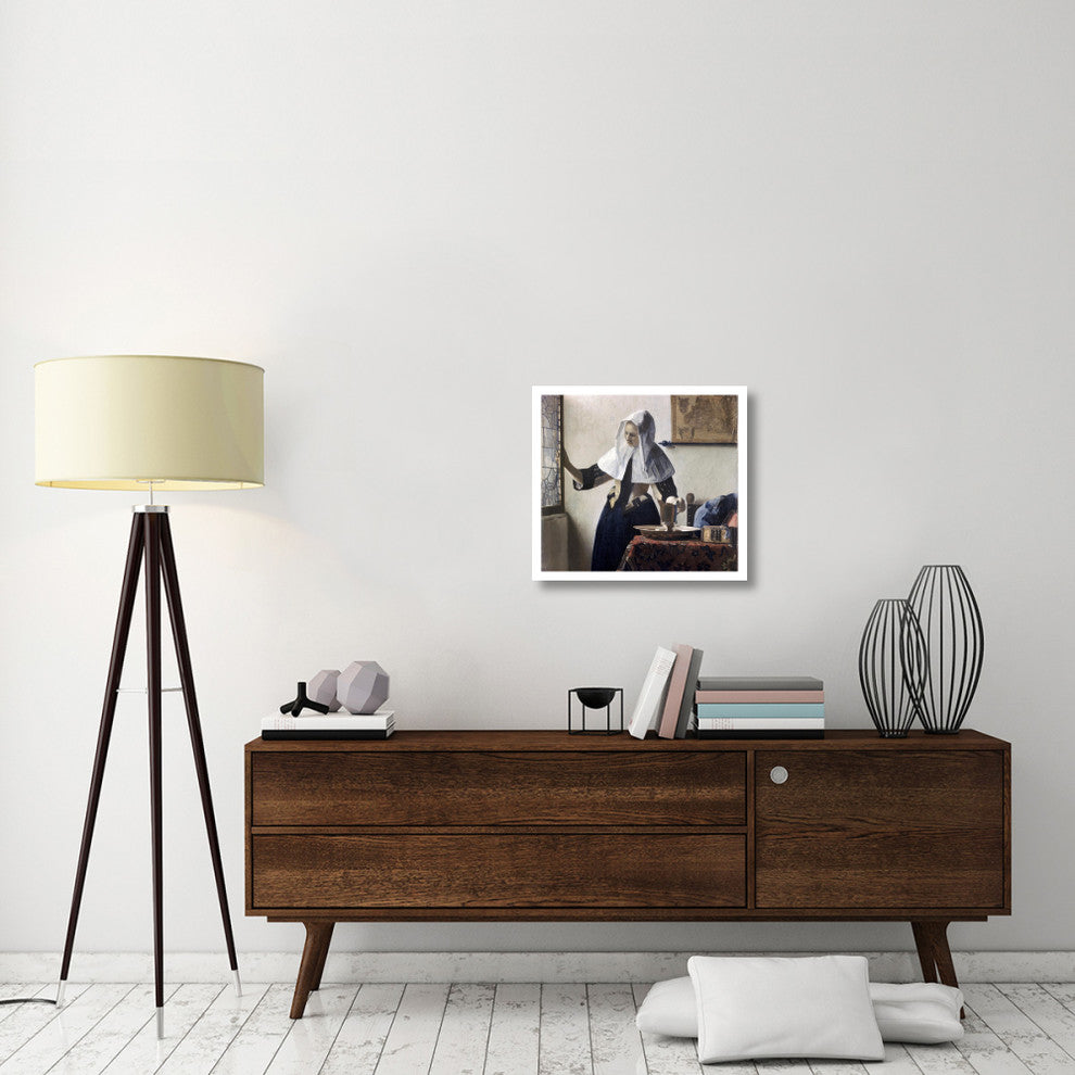 "Woman with a Water Jug - Detail" Print by Johannes Vermeer, 24"x22"