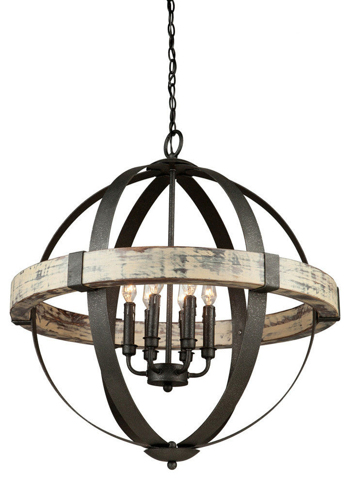 Castello 6-Light Black Chandelier