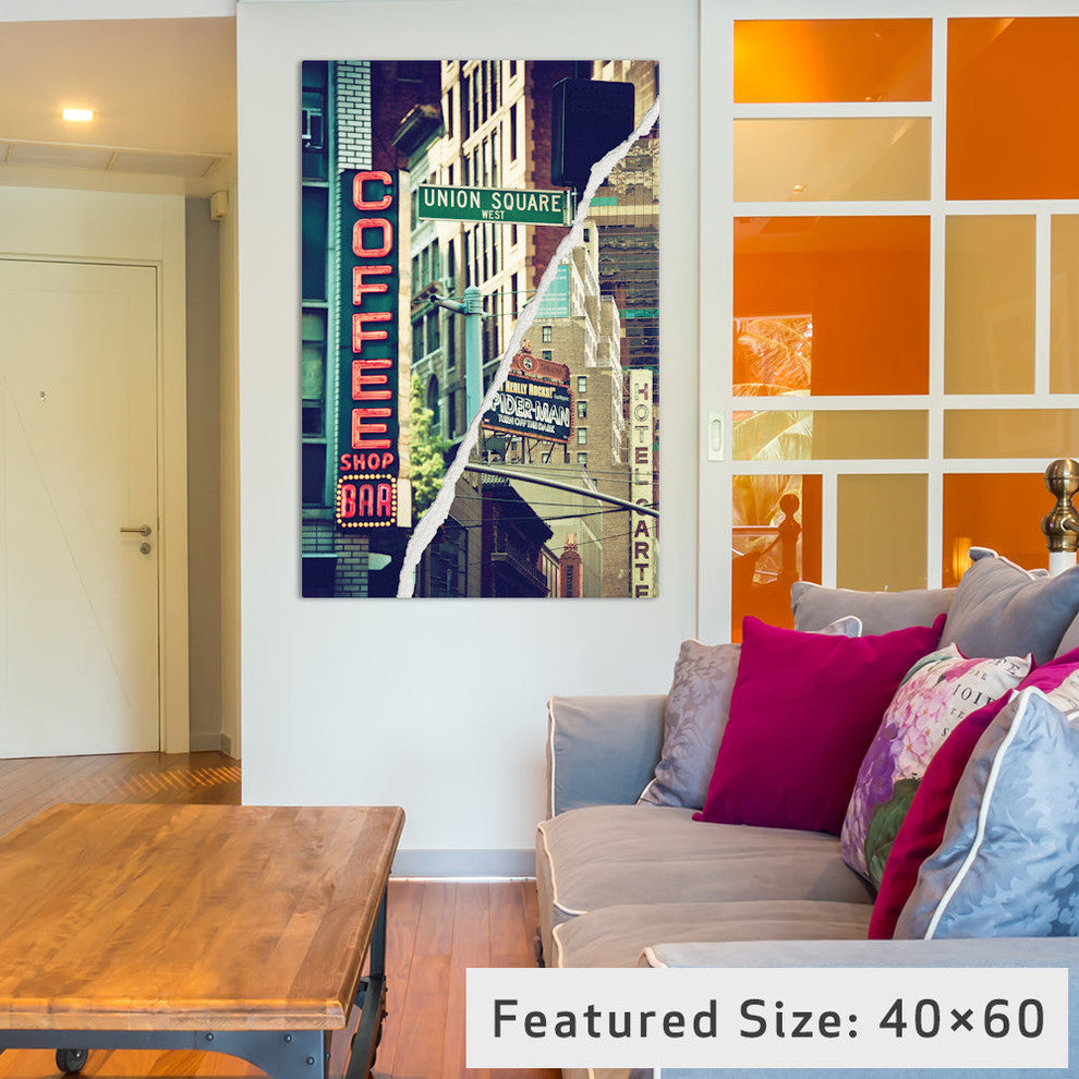 "Dual Torn Series New York Atmosphere" by Philippe Hugonnard, 26x18x1.5
