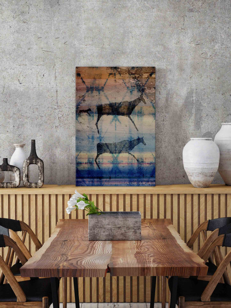 "Herd Drawing" Print on Canvas, 30"x45"