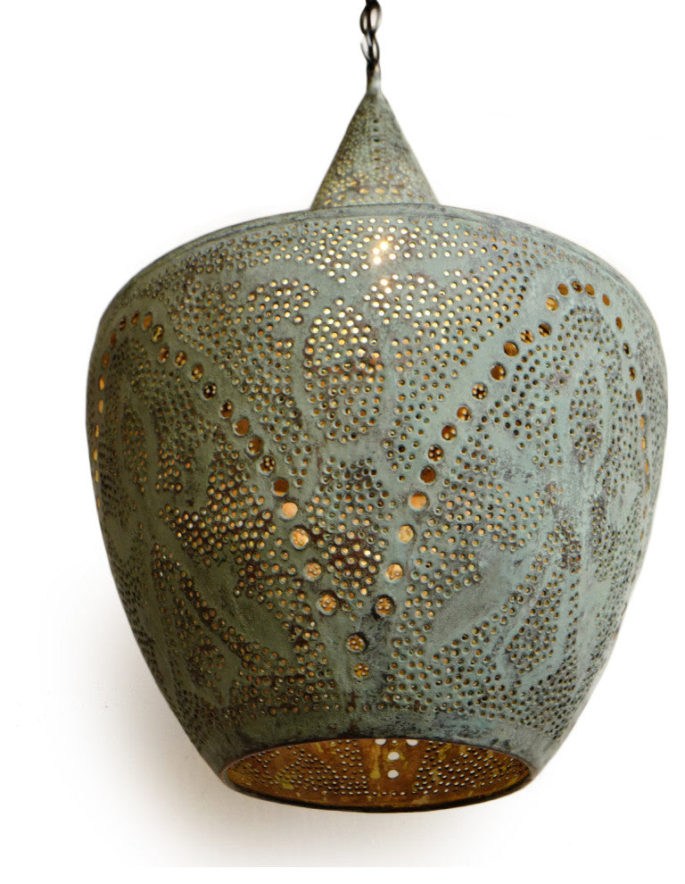 Copper Madras Pendant Large