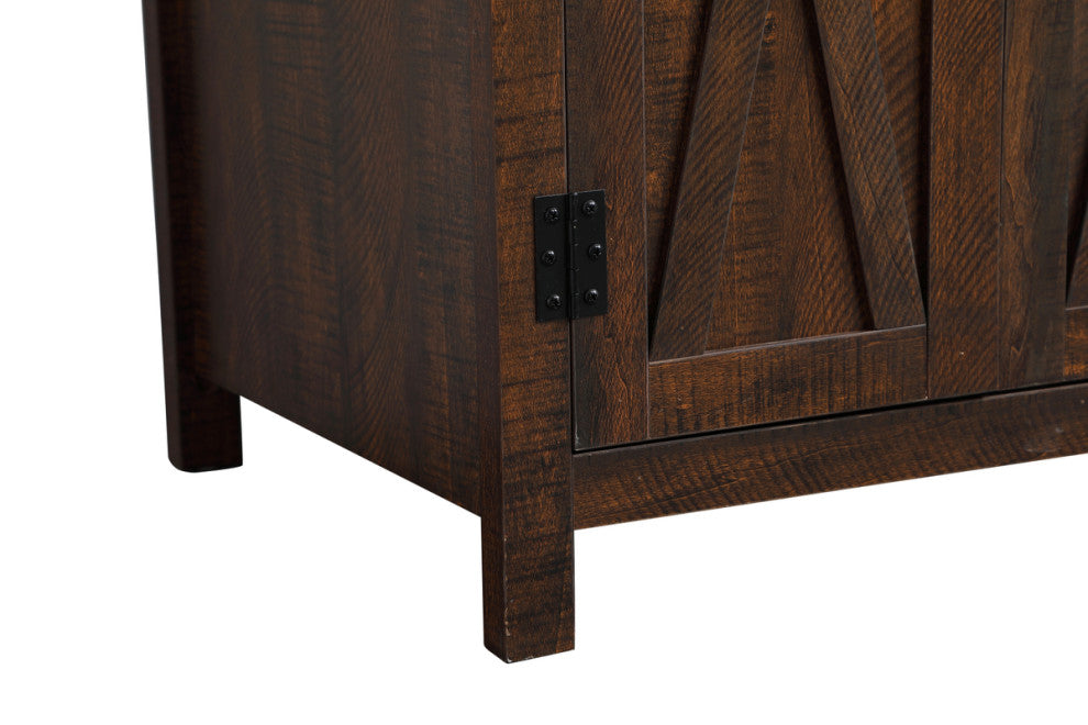 Home Living 36" Single Bathroom Vanity, Espresso With Backsplash