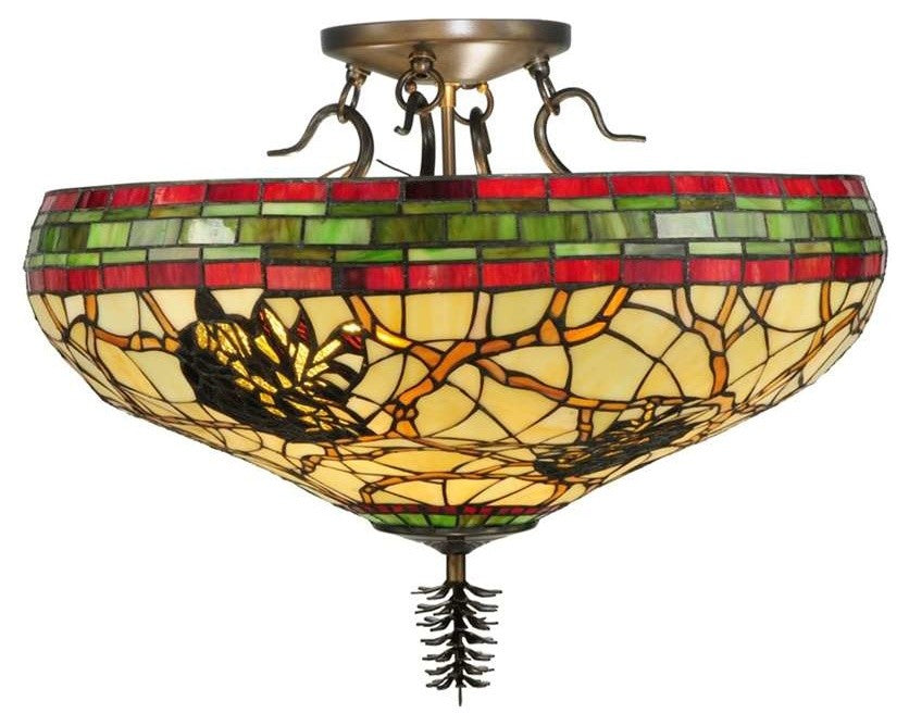 24W Pinecone Semi-Flushmount