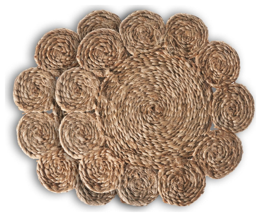 Sunshine Braided Organic Jute Placemats, Set of Two