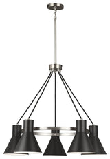 Generation Lighting Lighting 5-Light Chandelier, Brushed Nickel