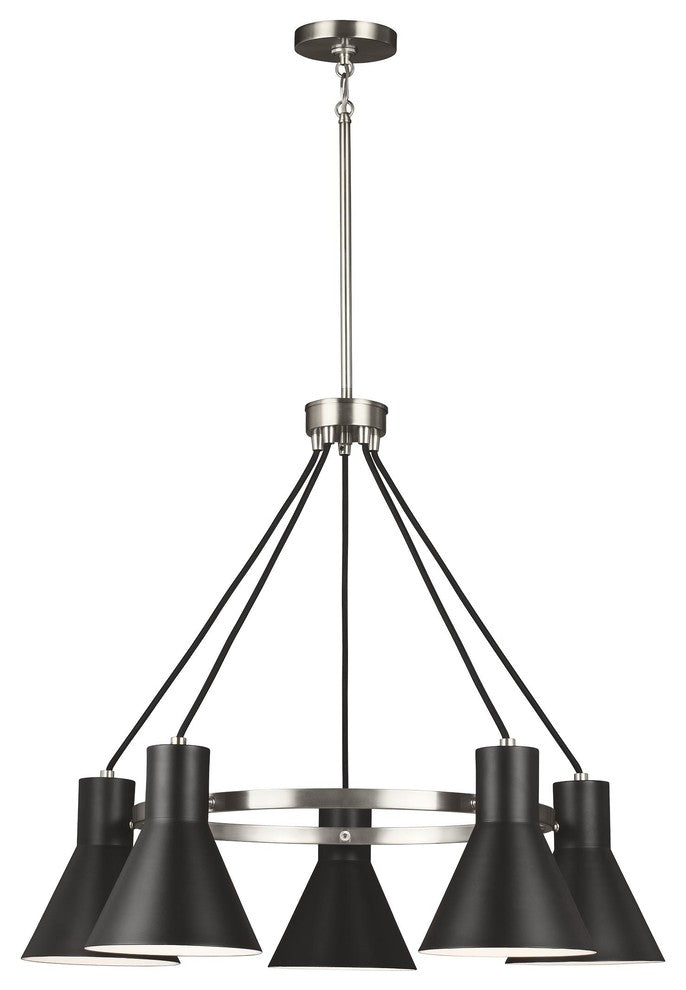 Generation Lighting Lighting 5-Light Chandelier, Brushed Nickel