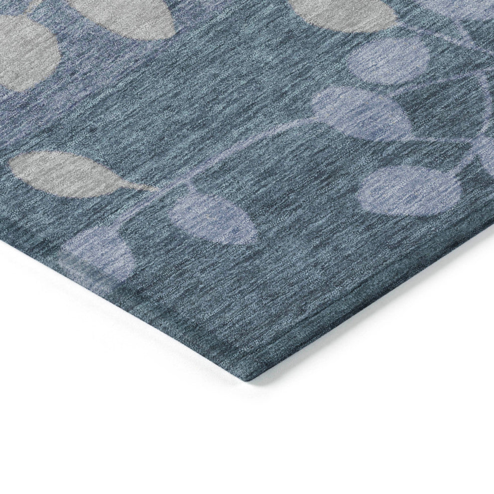 Machine Washable Indoor/Outdoor Chantille ACN1900 Denim 8' x 10' Rug