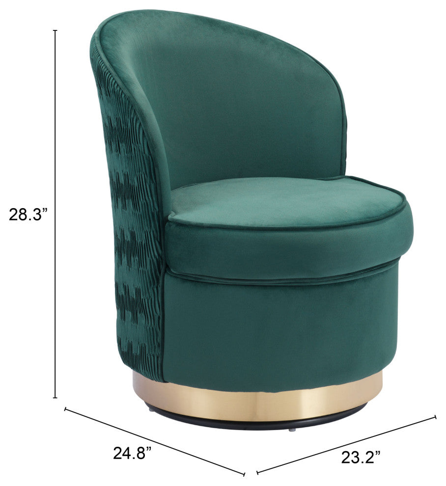 Accent Chair, Steel, Fabric, Green, Gold, Living Lounge Cafe Lobby Hospitality