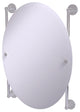 Prestige Skyline Oval Frameless Rail Mounted Mirror, Polished Chrome