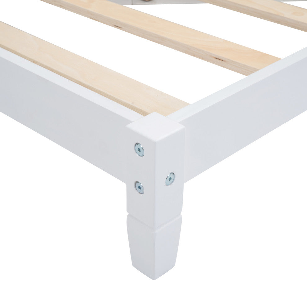 Gewnee Full Size Wood Daybed/Sofa Bed, White