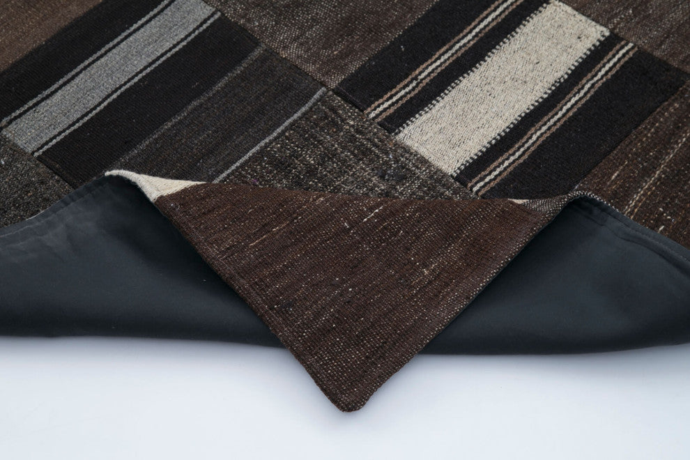 Rug N Carpet - Handmade Anatolian 6' 11'' x 9' 11'' Rustic Patchwork Kilim Rug