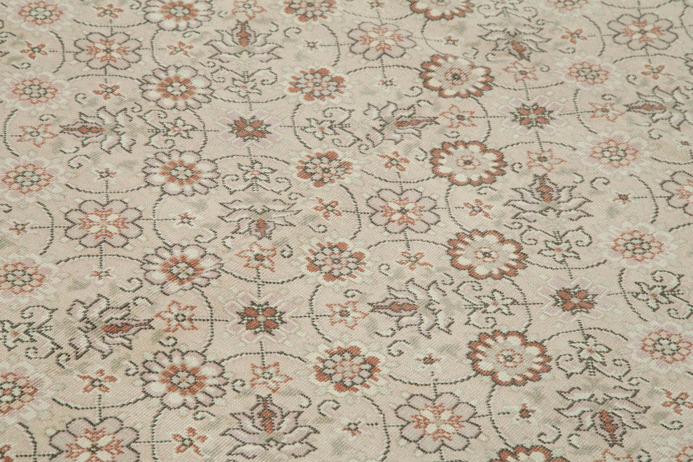 Rug N Carpet - Handmade Oriental 7' 2" x 10' 6" Pastel Oushak Area Rug