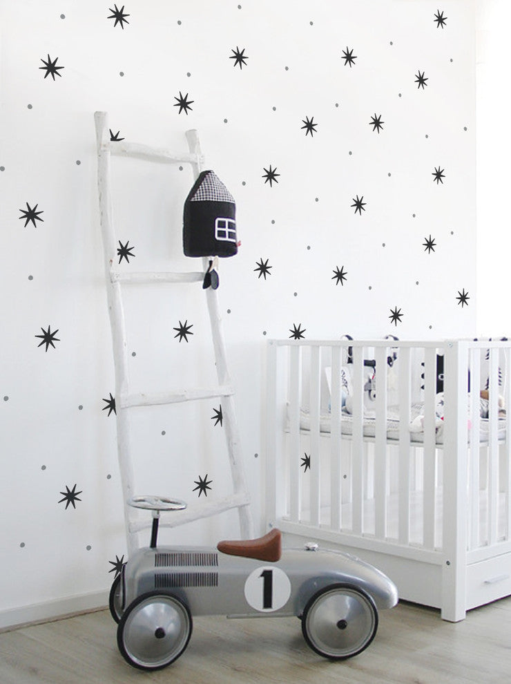 Star Dot Wall Decal, Scheme A