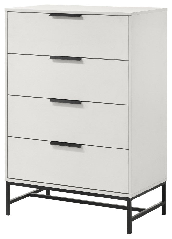 Sonora 4-drawer Bedroom Chest White
