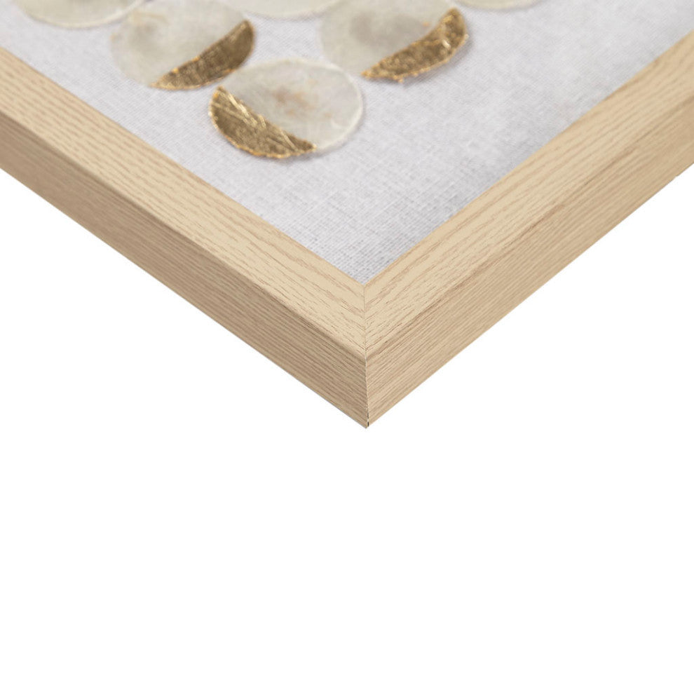 Madison Park Aurelian Emblem Capiz Shells Hand-Painted Detail 2-Piece Wall Decor