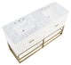 Monad Bathroom Vanity, White, 60" Wide