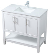 36" SIngle Bathroom Vanity, White