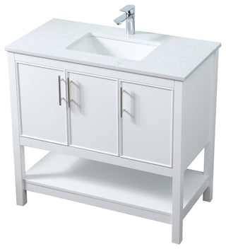 36" SIngle Bathroom Vanity, White