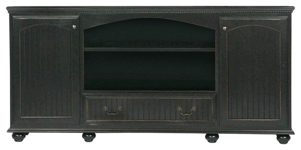 American Premiere 80" Entertainment Console, Caribbean Rum, Without Hutch