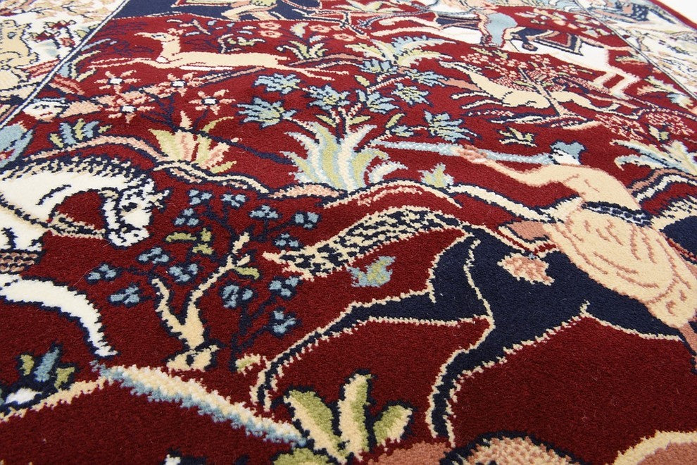 Unique Loom Burgundy Birmingham Narenj 3' 0 x 5' 0 Area Rug