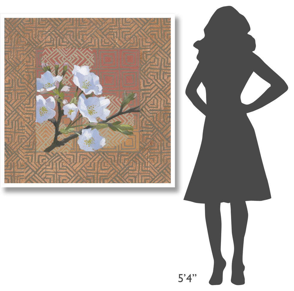 "Spring Pear Blossoms" Digital Paper Print by Kathrine Lovell, 42"x42"