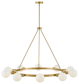 Lark 83610 Orla 10 Light 36"W Ring Chandelier - Lacquered Brass