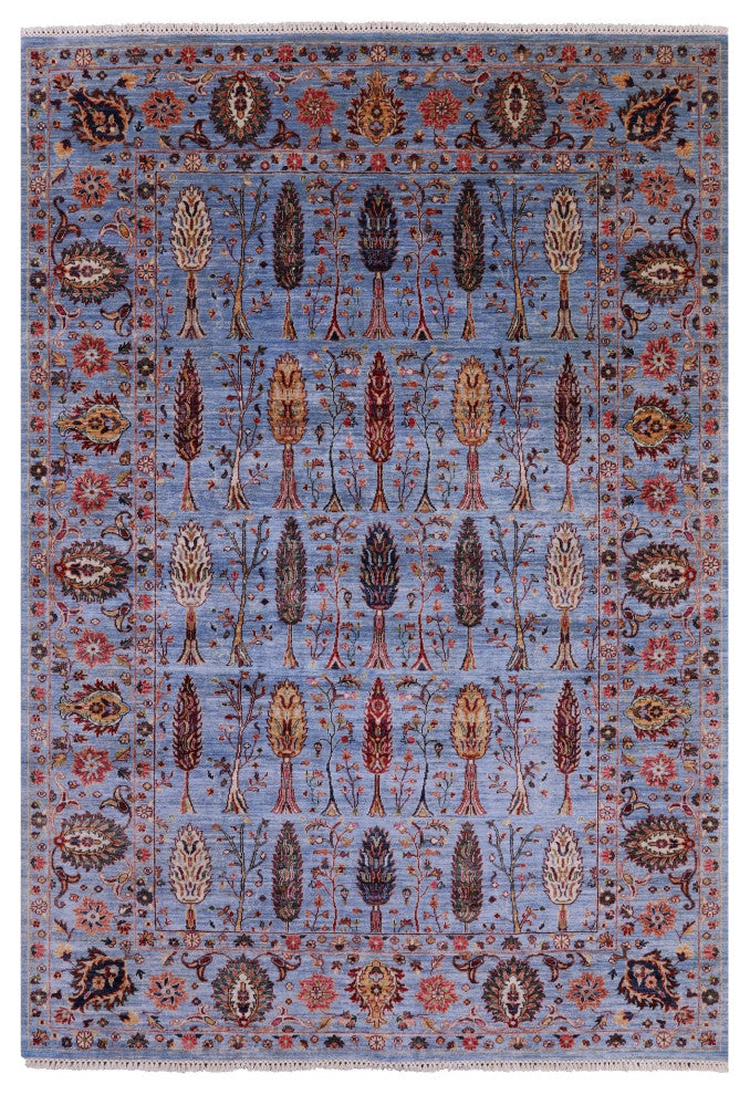 Persian Ziegler Hand-Knotted Wool Rug 6' 10" X 9' 8" - Q12756