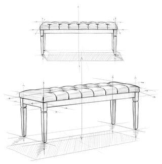 Waverly Tufted Ottoman Bench