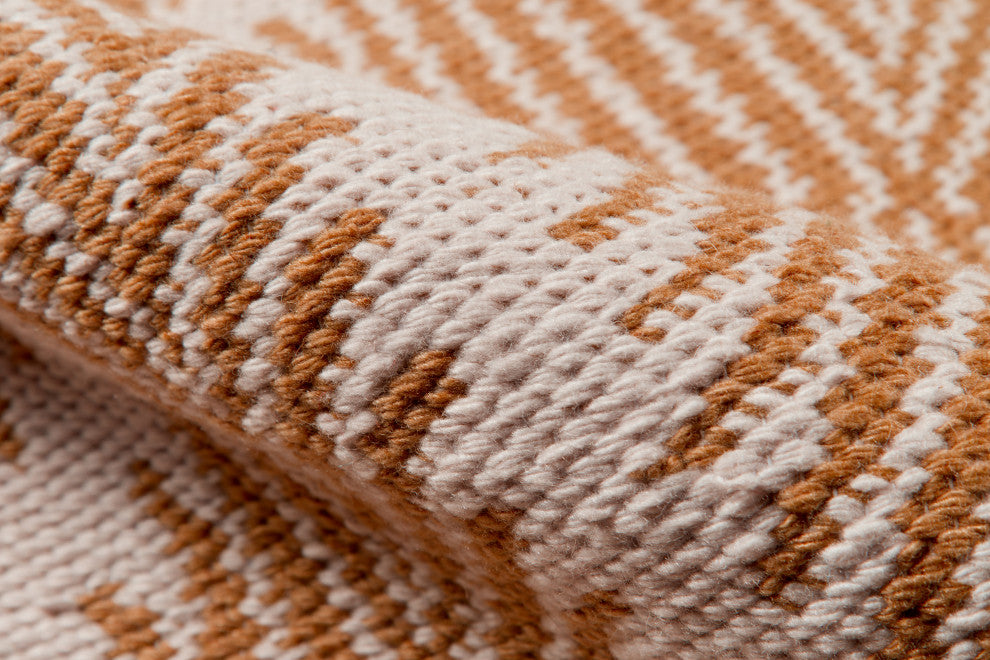Erin Gates by Momeni River Beacon Indoor Outdoor Hand Woven Rug, Orange, 8'6"x11