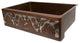 Premier Copper KASDB33229G-NB 33 Inch Hammered Copper Kitchen Apron Single Basin