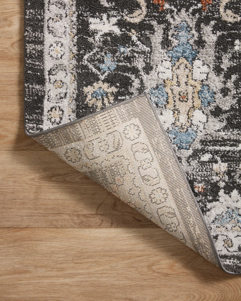 Loloi II Odette Charcoal / Multi 2'-7" x 8'-0" Runner Rug