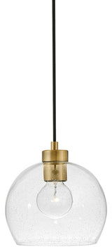 Lark 83017 Rumi 1 Light 9"W Mini Pendant - Lacquered Brass