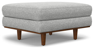 Morrison 89" Sofa and Ottoman Set, Woven-Blend Fabric, Mist Gray