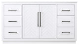 Home Living 60" Single Bathroom Vanity, White