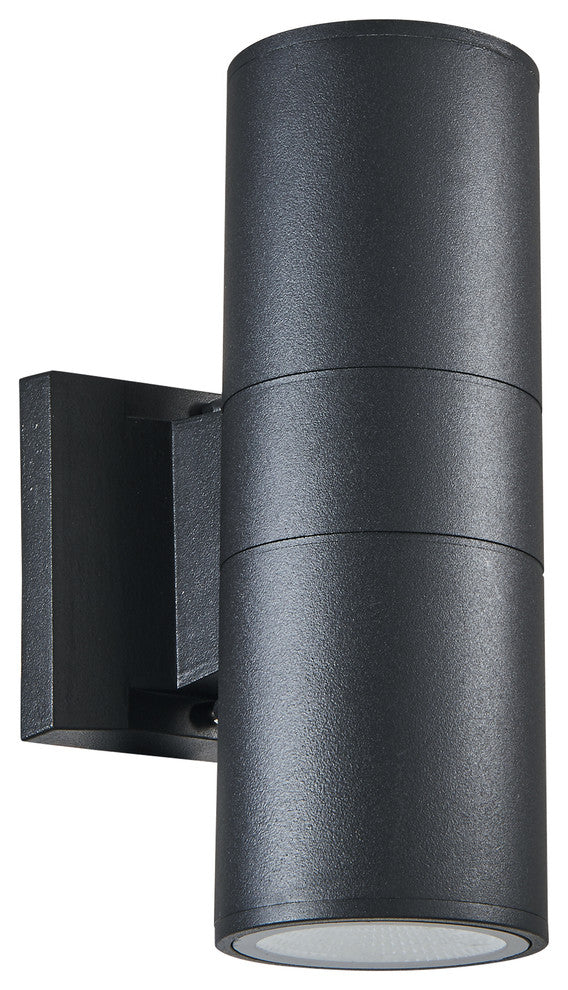 Simon Led Textured Black Outdoor/Indoor Wall Sconce 10"