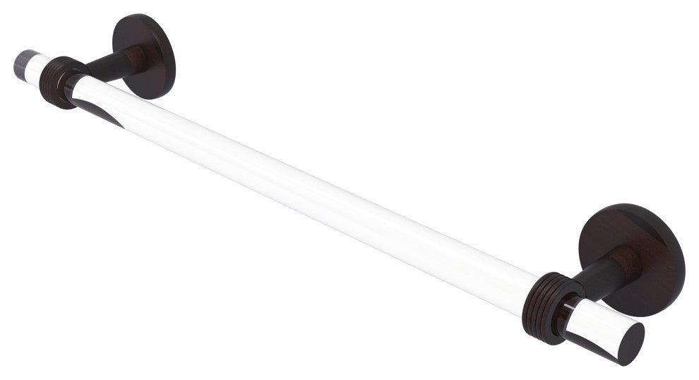 Clearview 36" Towel Bar with Groovy Accents, Venetian Bronze