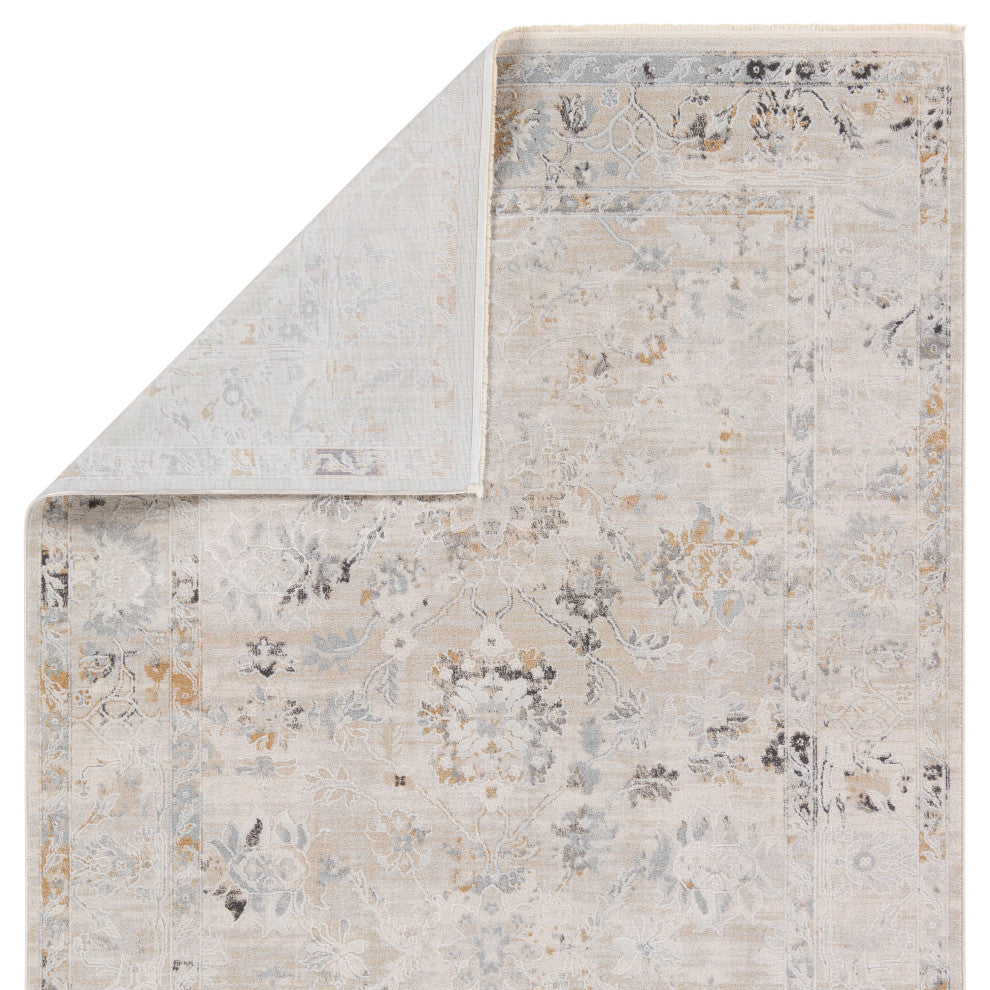 Jaipur Living Trifine Floral Gray/Cream Area Rug 3'11"X5'11"